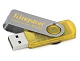 Kingston DT101Y/8GB Flash Memory 8GB DataTraveler 101 with Secure Traveler (Yellow)