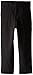Calvin Klein Boys Flat-Front Bi-Stretch Dress Pant, Straight Leg Fit & Hemmed Bottom, Belt Loops & Functional Front Pockets, Black, 4