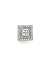 14K White Gold and Diamond Antique Style Tie Tac