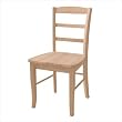 Unfinished Madrid Dining Chair (Set of 2) and Optional Finishing Kit