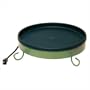 Farm Innovators 14" Heated Bird Bath With Short Legs Green