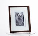 8X10 BROWN MOLDING FRAME - 8X10 MATTED THIN BROWN MOLDING PHOTO FRAME - frame