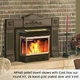 Napoleon Painted Black Pellet Insert with Black Door and Black
Flashing - NPI40