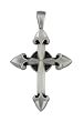 BICO AUSTRALIA JEWELRY (BCR4) TEMPLAR - CHIVALRY AND VIRTUE - Comes with a Generic 18 inch (to 20in) Adjustable 4mm Black Rubber Necklace.