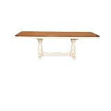 International Concepts T60-4268XBT 42 x 68 x 82-96 Inch Double Pedestal Extension Table Top Only - Heritage Oak-Pearl
