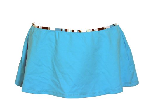 Anne Cole Locker Turquoise Skirted Swimsuit Bottom M