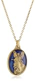 The Vatican Library Collection Oval Blue Angel Pendant Necklace
