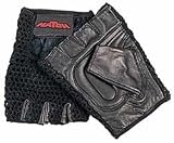 All-Purpose Padded Mesh Wheelchair Gloves (Options - Size: Large Color: Black)