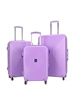 Lollipops Set de 3 trolleys rígidos (Lila)