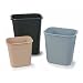 Carlisle 34291303 Polypropylene Office Waste Basket, 13qt Capacity, 11-1/2" Length x 8-1/4" Width x 12" Height, Black