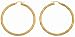 9ct Yellow Gold UER 024Y Ladies Hoop Earrings
