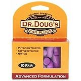 Dr. Doug's Advanced Formulation Ear Plugs - 10 Pairs