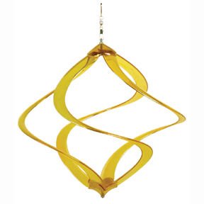 14 Inch Yellow Acrylic Cosmic Wind Spinner