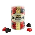 Ghirardelli Chocolate Valentine`s Day Logo Tube with Solid Milk Chocolate Foiled Hearts, 18.9 oz.