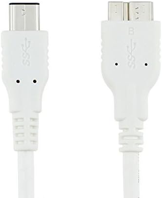 Antonso USB 3.1 Type C to Standard Mirco USB 3.0 Type B Data Charging Cable for Apple New Macbook 12 Inch, Nokia N1 Tablet, Galaxy S5 Note 3 and Other Type-C Supported Devices - White