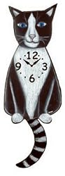 Tuxedo Cat Clock