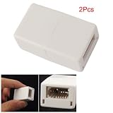 Female to Female BT Plug Inline Coupler Adapter 2 Pcs