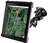 RAM-B-166-TAB3U: RAM Suction Cup Twist Lock Mount with Tab-Tite Cradle for the Apple iPad, iPad 2, HP TouchPad
