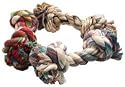 2 Knot Extra Large Tug Rope Bone - Assorted Color (10 inch)