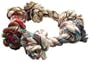 2 Knot Extra Large Tug Rope Bone - Multi Color (10 inch)