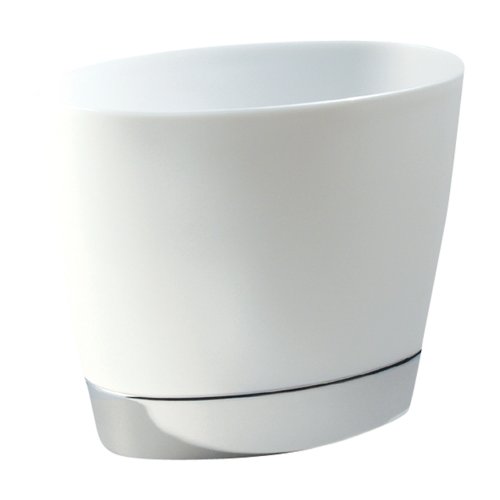 InterDesign Aria Oval Can, Clear/Chrome