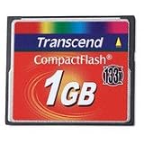 Transcend TS1GCF133 1GB 133x Compact Flash Card