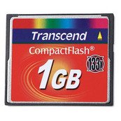 Transcend TS1GCF133 1GB 133x Compact Flash Card