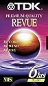 TDK T-120 VHS Revue Premium Quality Blank VHS Tape - 6 Hour