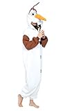 Newcosplay Polar Fleece Onesies Pajamas (L, Olaf)