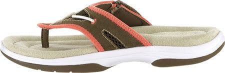 Easy Street Women's Surfer,Fawn/Coral Suede,US 9 M