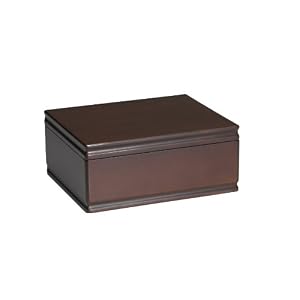 Wallace Dark Walnut Jewelry Box With Mini Box And Drawer