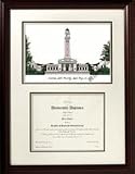LSU Tigers Framed Scholar Diploma Frame with Lithograph
