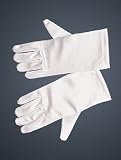 Little Girl's Short Satin Gloves