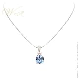 STUDIO 925: *CAPRI BLUE TOPAZ & PINK SAPPHIRE BAGUETTE NECKLACE*