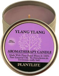 Ylang Ylang Aromatherapy Candle- Made with 100% Pure Essential Oils - 3oz Tin