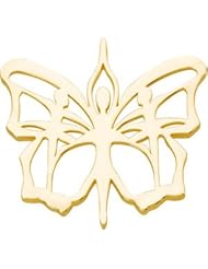 14K Yellow Gold Butterfly Ballet Pendant
