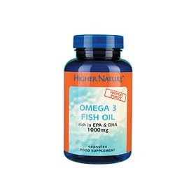 Higher Nature Fish Oil Omega 3 - 180 Capsules