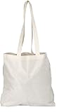 NATURAL COTTON TOTE SHOPPER BAG - 3 COLOURS - LOW PRICE (NATURAL)