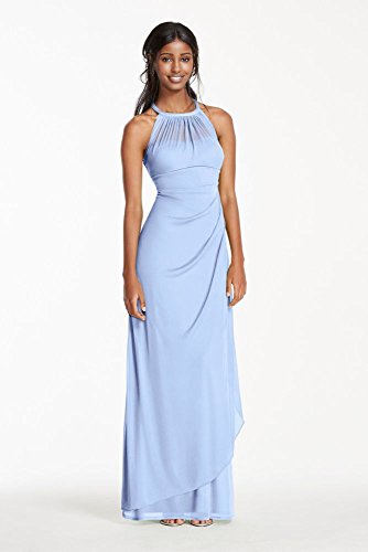 david's bridal illusion neckline bridesmaid