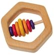 Wooden Hexagon Bead Rattle