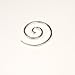 New 14g tribal boho 925 sterling silver spiral title=