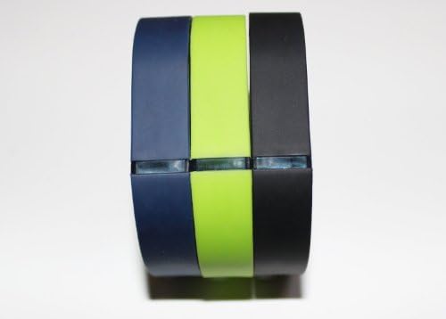 AUTOFLY(TM) Newest 3pcs Large Size (6.3"-8.2")(161mm-209mm) Replacement Accessory Wristband Arctic Sports Wristband with Metal Clasp for Fitbit Flex Activity and Sleep Tracker