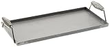 Tomlinson 2 Burner Pickled Steel Griddle with Handles
