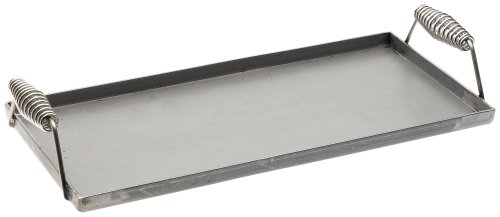 Tomlinson 2 Burner Pickled Steel Griddle with Handles