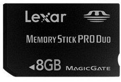 Lexar Platinum II 8 GB Memory Stick Pro Duo Flash Memory Card LMSPD8GBBSBNA