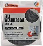 Thermwell Products S220/17H 'Frost King' Felt Weatherstrip - 2x3/16'x17'