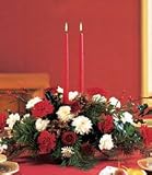 Two-Candle Christmas Centerpiece