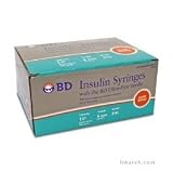BD Insulin Syringe Ultra-Fine 31 Gauge, 1cc, 5/16, 100 Count