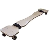 Wooden MASSAGE TABLE CART: Trolley / Skate Transporter with Rolling Wheels. Fits Any Size Massage Bed