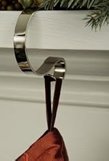 MantleClip Stocking Holders - Polished Silver (set of 4)